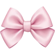 Light pink bow sticker