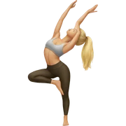 yoga girl blonde sticker