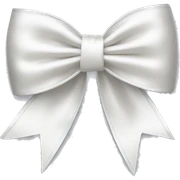 white satin bow sticker