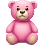 pink teddy bear sticker