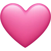 Pink heart  sticker