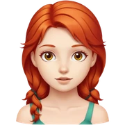Chica pelirroja  sticker