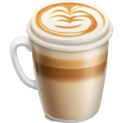 A beautiful coffee latte  sticker