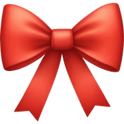 red bow sticker