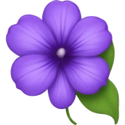 violet flower sticker