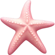 Pastel pink starfish sticker