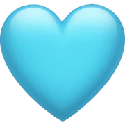 Light blue heart  sticker