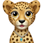 glamour cheetah sticker