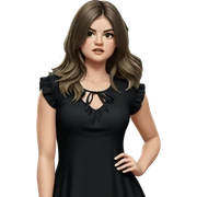 girl in dress by tree sticker