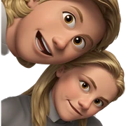 blonde and brown haired boys sticker