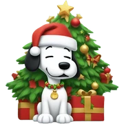 Snoopy merry Christmas sticker