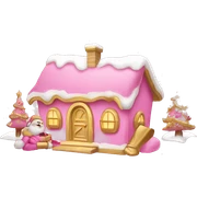 pink and gold christmasy itemsemoji
 sticker