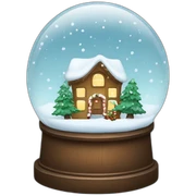 Christmas snow globe sticker