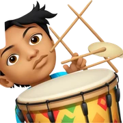 Festive Drummer sticker