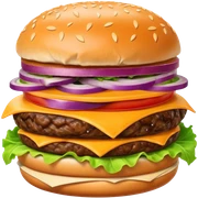 Burger sticker