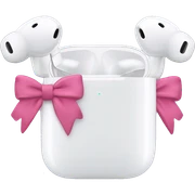 AirPods Max with bows sticker