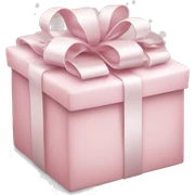 Light pink Christmas gifts under a white Christmas tree  sticker