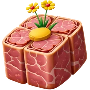 spam meat flowers sticker