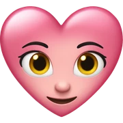 A pink heart sticker