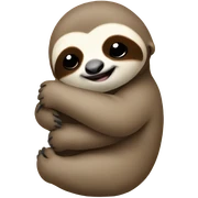 Baby sloth giving a hug  sticker