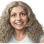 smiling girl in white shirt sticker