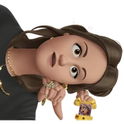 girl with jewelry and phone sticker