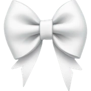 White bow sticker