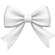 white bow sticker
