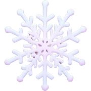 pastel pink snowflake  sticker