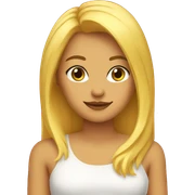 chica rubia sticker