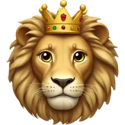 Lion with crown  sticker