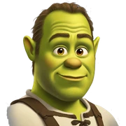 Shrek side eyeing  sticker