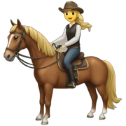   horse riding horse sticker