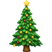 Christmas tree sticker