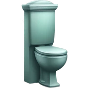 public toilet and winning sticker
