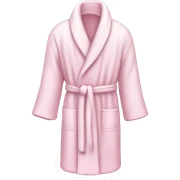 Very Light pink bathrobe sticker