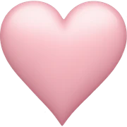 Pastel pink heart  sticker