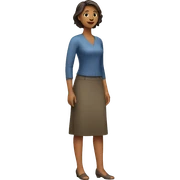 woman standing sticker