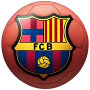 Fc Barcelona ball sticker