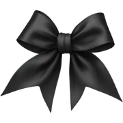 black bow sticker