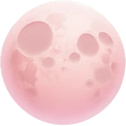 pastel pink moon sticker
