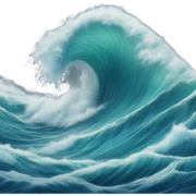Ocean wave sticker