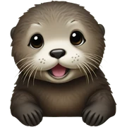 Baby sea otter  sticker