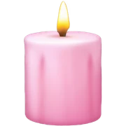 light pink candle sticker