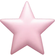 pale pink star sparkle sticker