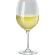 White wine glass sticker