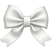 White bow sticker