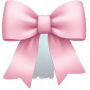 Light pink bow emoji sticker