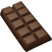A chocolate bar sticker