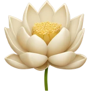Beige lotus flower sticker